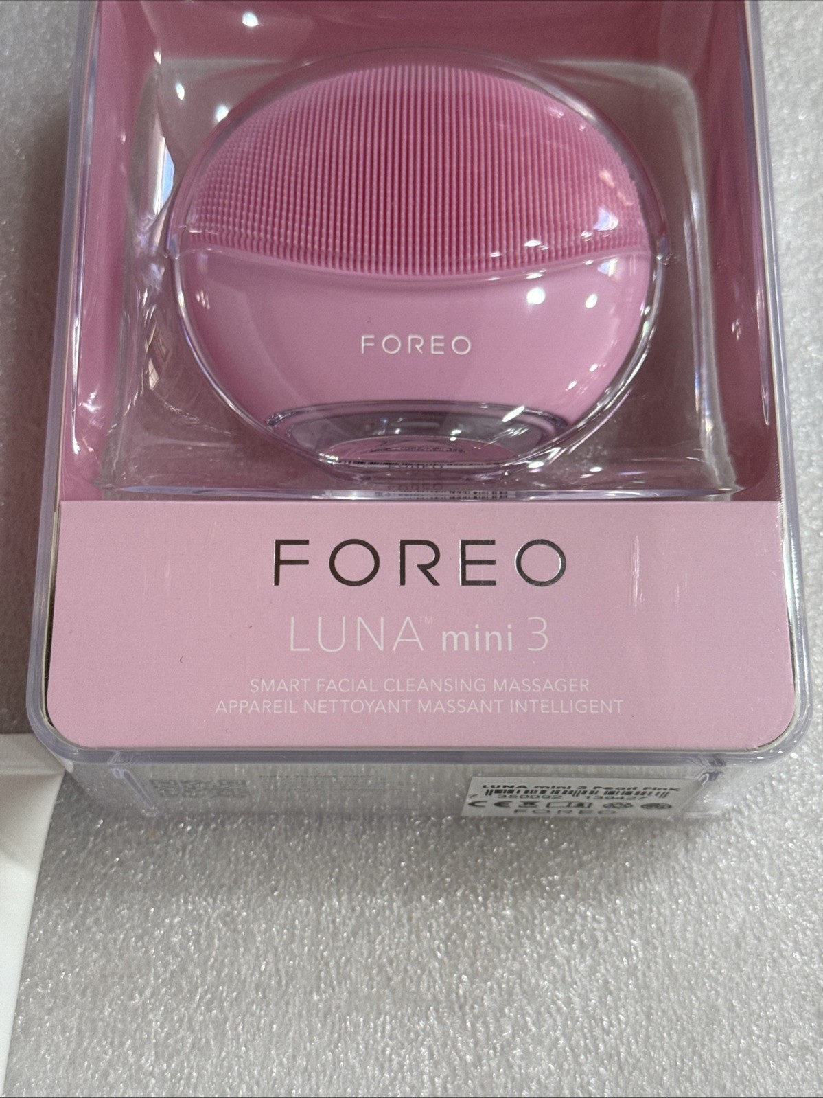 FOREO Luna Mini 3 Premium Facial Cleansing Brush Pearl Pink bundle NEW