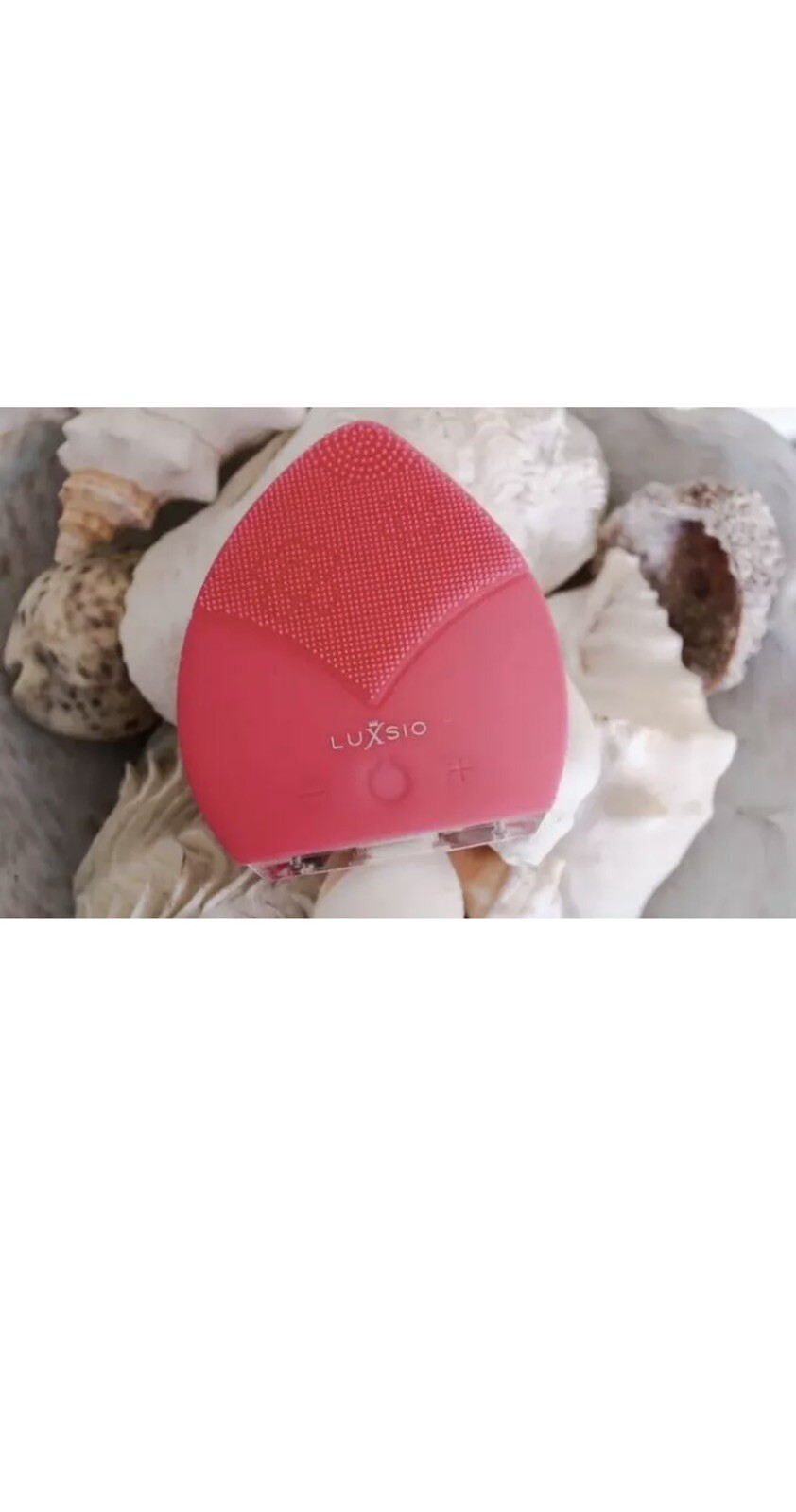 LUXSIO Sonic Beauty Facial Cleansing Brush PINK Brand New Unopened
