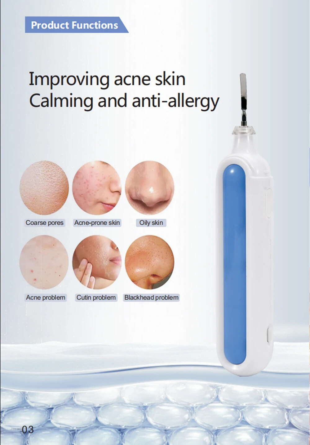 Cleaner Pore Deep Cleansing Blackhead Remover Facial Scrubber Face Peeling Tool