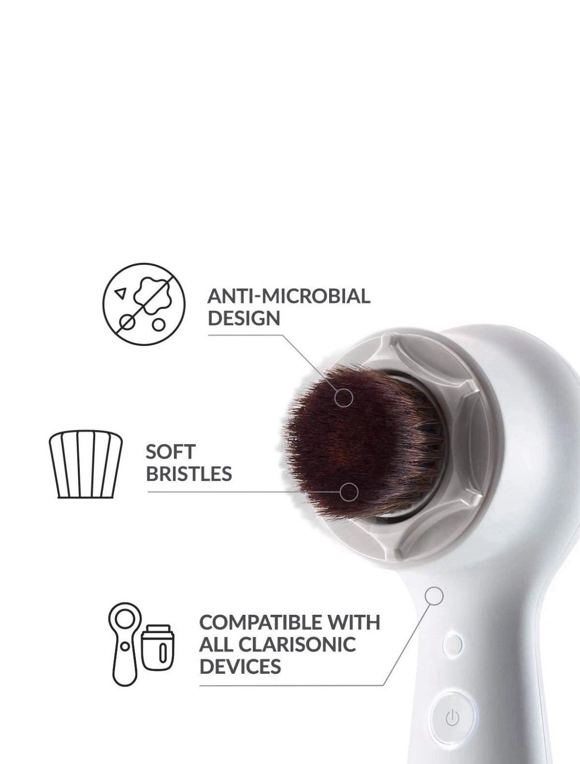 NEW IN BOX – Clarisonic Replacement Brush Heads – QTY of 5 Heads Total-No Device
