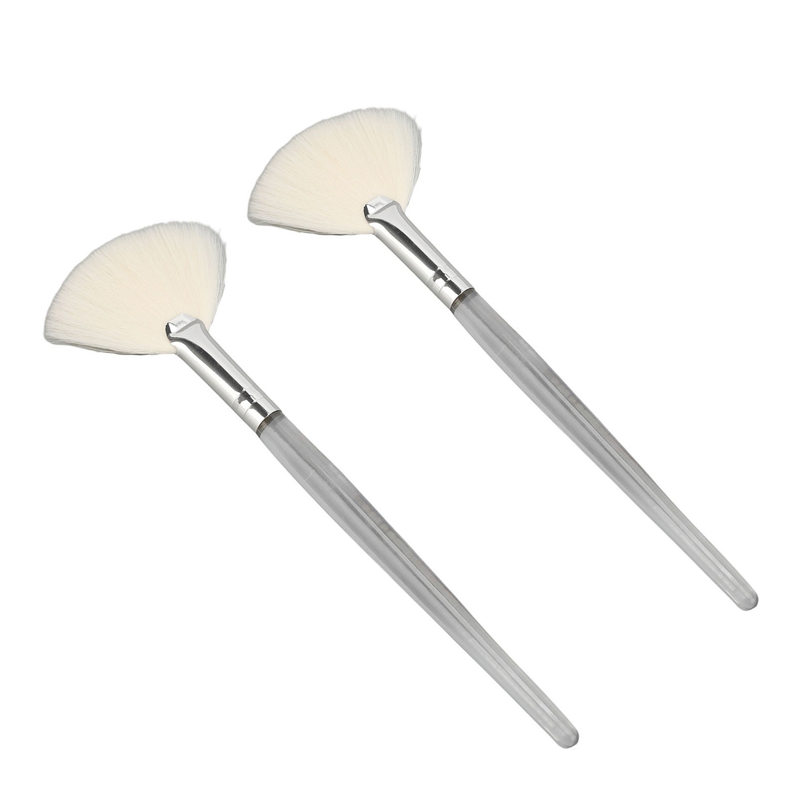 1-2pcs Facial Fan Brush For Gentle Foam Lathering Cleansing
