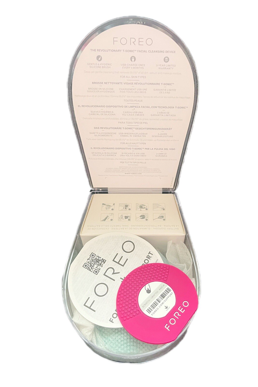 FOREO LUNA mini 2 Hi-tech Facial Cleansing Device for Everyone with Case and Tag