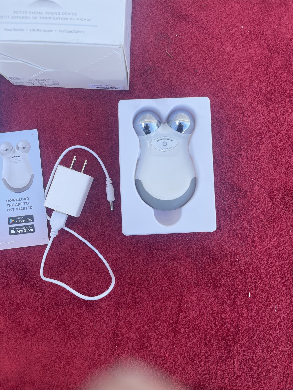 NuFACE MINI Facial Toning Device White Tone Lift Contour