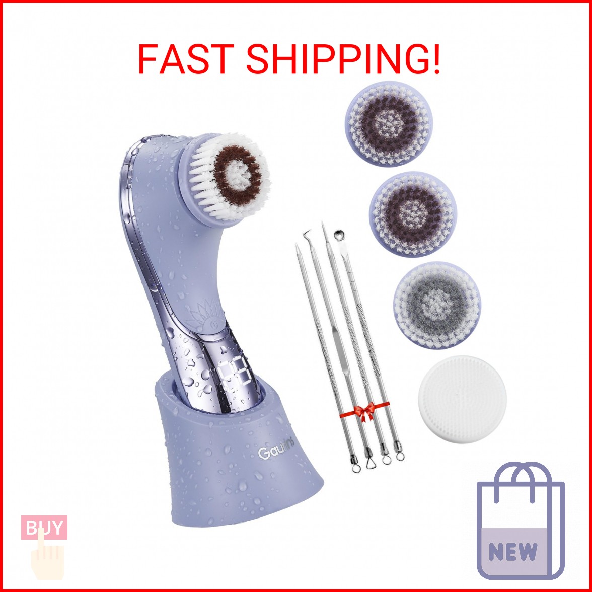 Facial Cleansing Brush Face Scrubber Exfoliator Rechargeable IPX7 Waterproof Ele