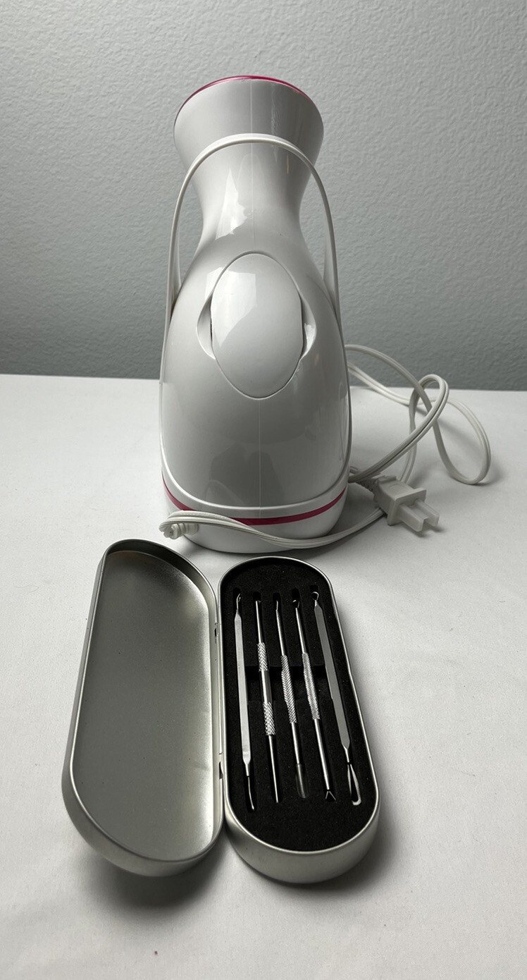 Amconsure Nano Ionic Facial Steamer w/5pc. Stainless Steel Skin Kit.New no box.
