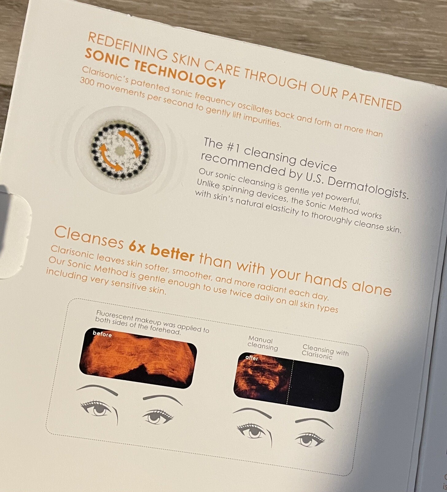 Clarisonic Mia 2 Sonic Skin Cleansing System-White w/ Extra Head +Gel Cleanser