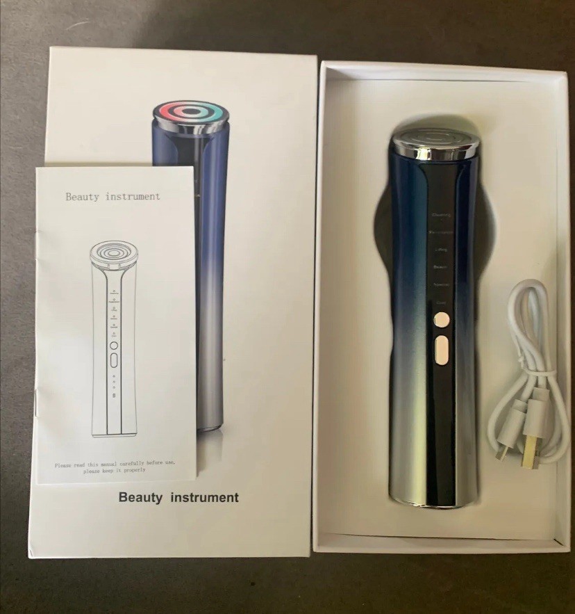 NIB Microcurrent Facial Device Facial Massager 6 in 1 Home Use Skin Tightening