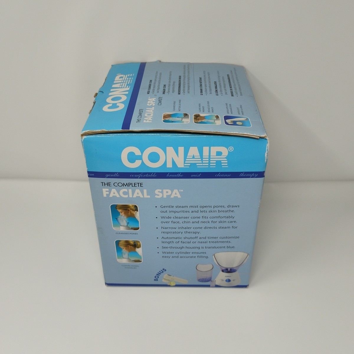 Conair Facial Spa Model FS4RC Steam Mist Pore Cleanser Microdermabrasion Brush
