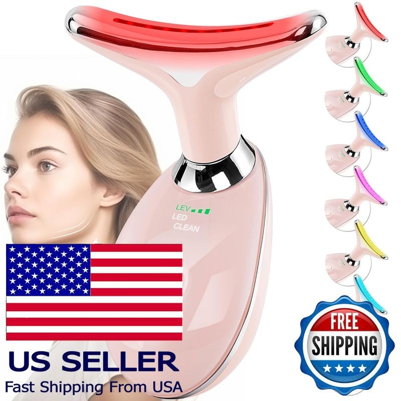 Facial Massager & Sculpting Wand, Red Light Therapy, 7 Color Skin Care Tool