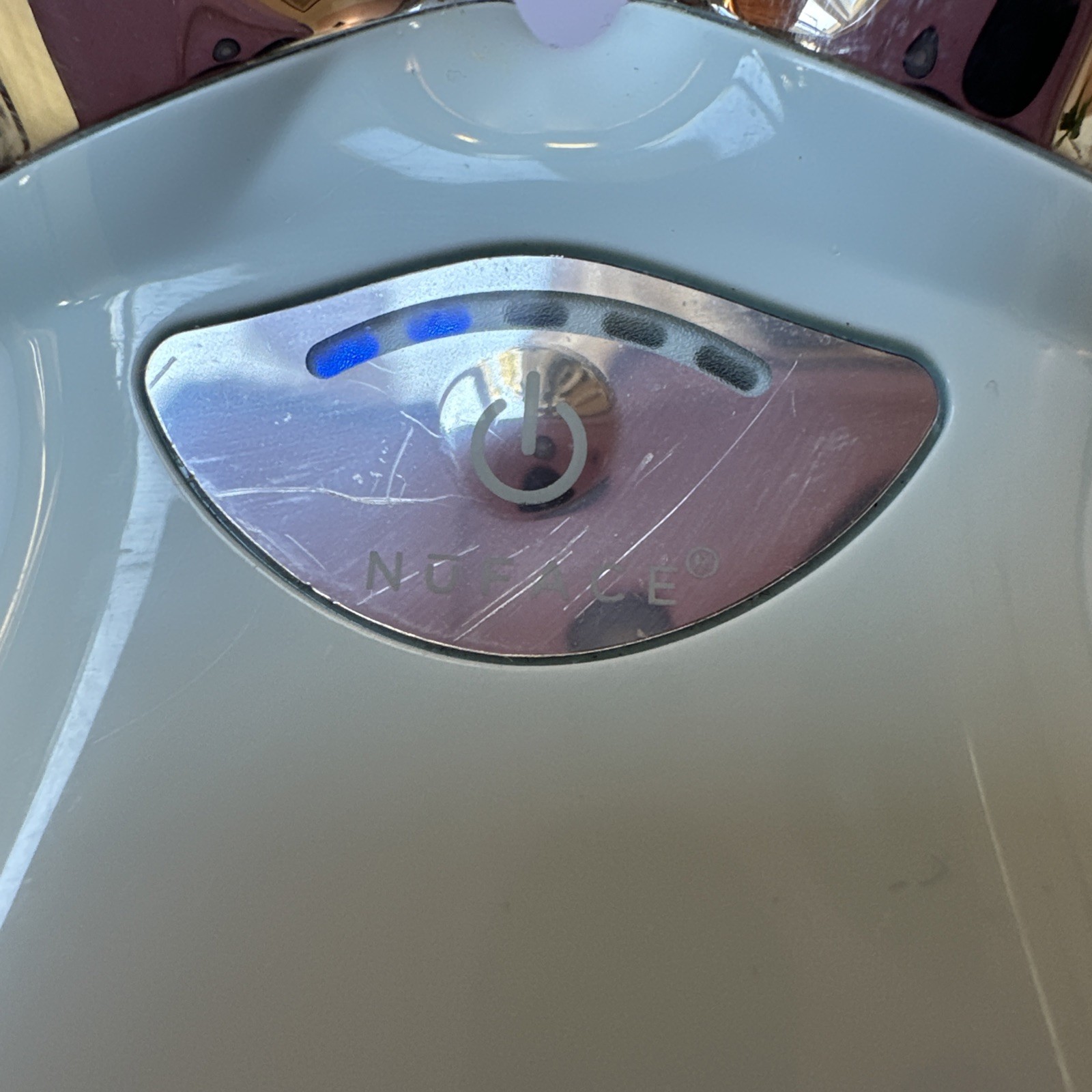 NuFACE Mini Facial Toning Device Microcurrent Face Lift Tool w/ Charger Blue