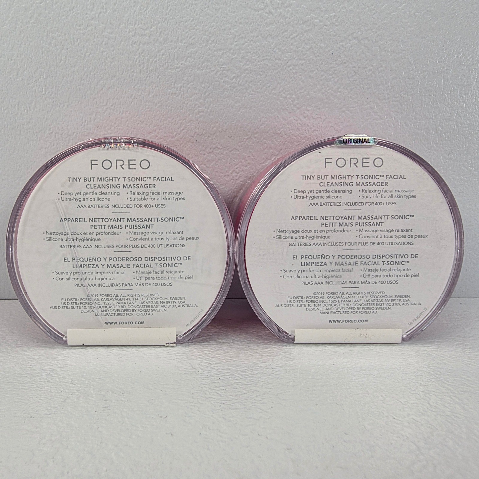 2 Pk Foreo Luna Play Plus Fuschia Tiny But Mighty Facial Cleansing Device Travel