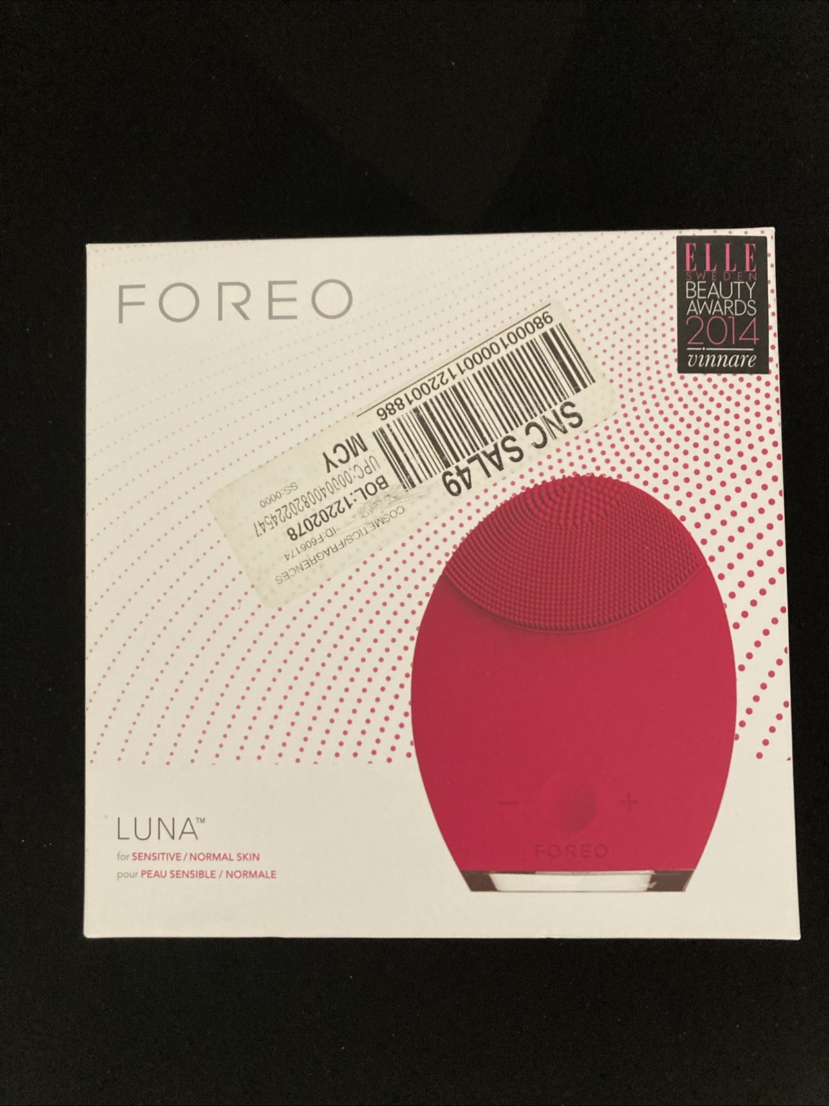 NEW FOREO Luna Face Massager/Brush For Sensitive/Normal Skin, Magenta Last One