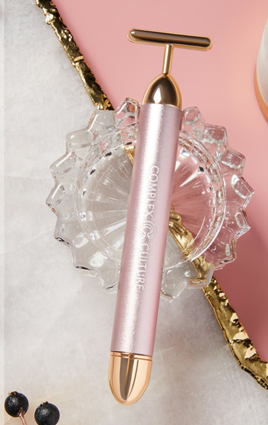 complex culture beauty sonic T bar facial massager