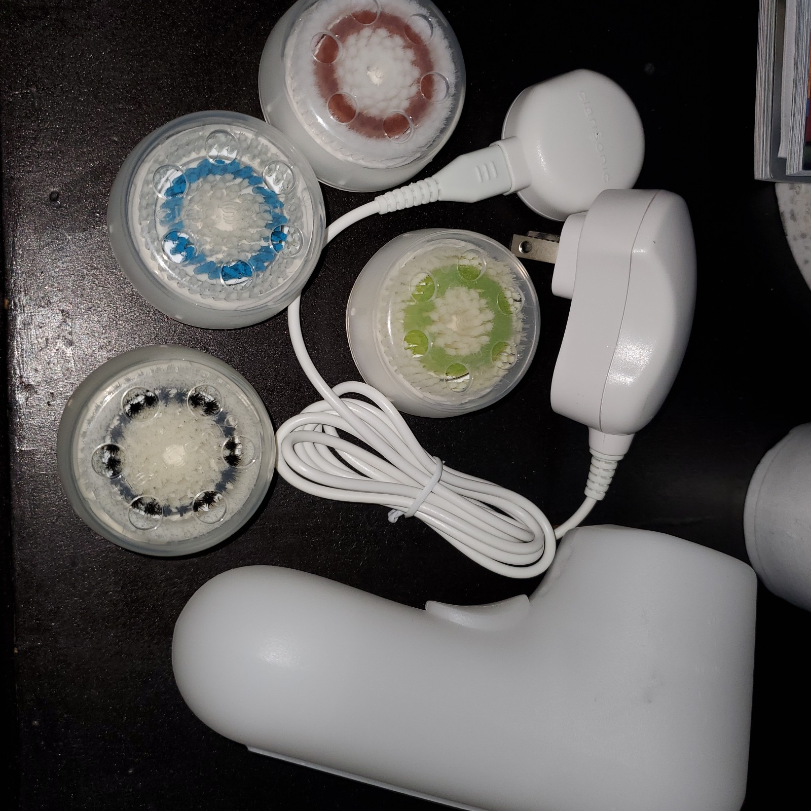 Clarisonic Mia 1+2 Charger ONLY, Case ONLY, and 4 replacement heads
