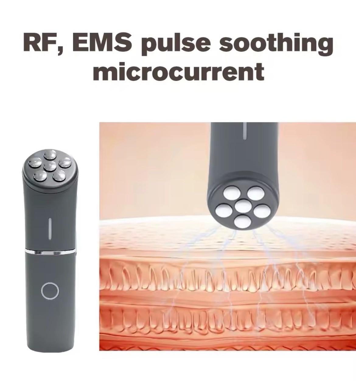 3-in-1 Facial Microcurrent Beauty Device Set – Ultrasonic, EMS, RF & Massage