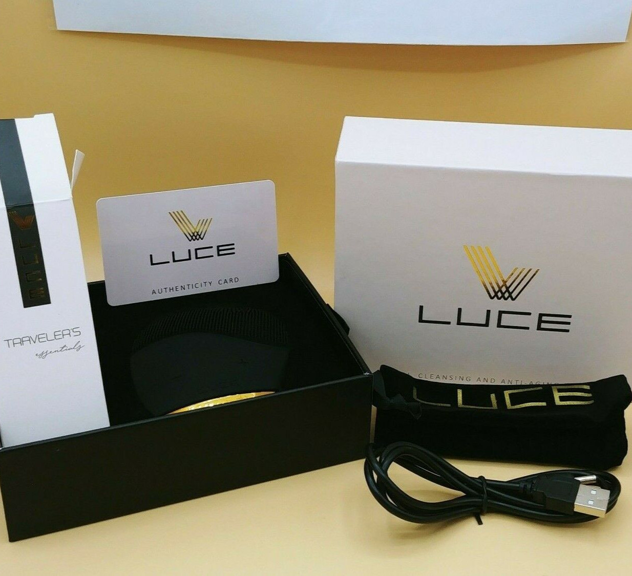 LUCE 180 Anti-Aging Pulsating Facial Cleansing Device 14 Speed Waterproof USB