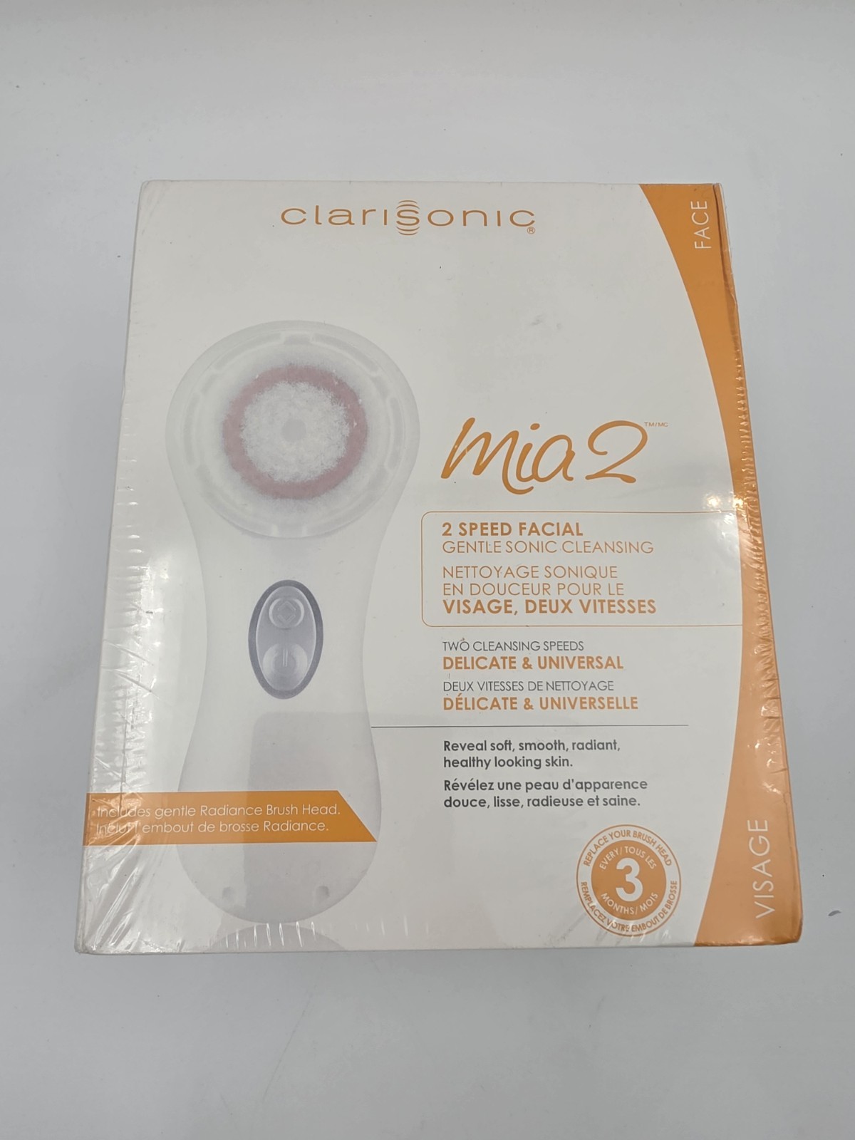Clarisonic Mia 2 Sonic Skin Cleansing System – WHITE NEW Sealed