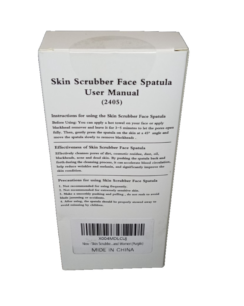 Skin Scrubber Face Spatula Skin Pore Cleaner Blackhead Remover Tools Purple
