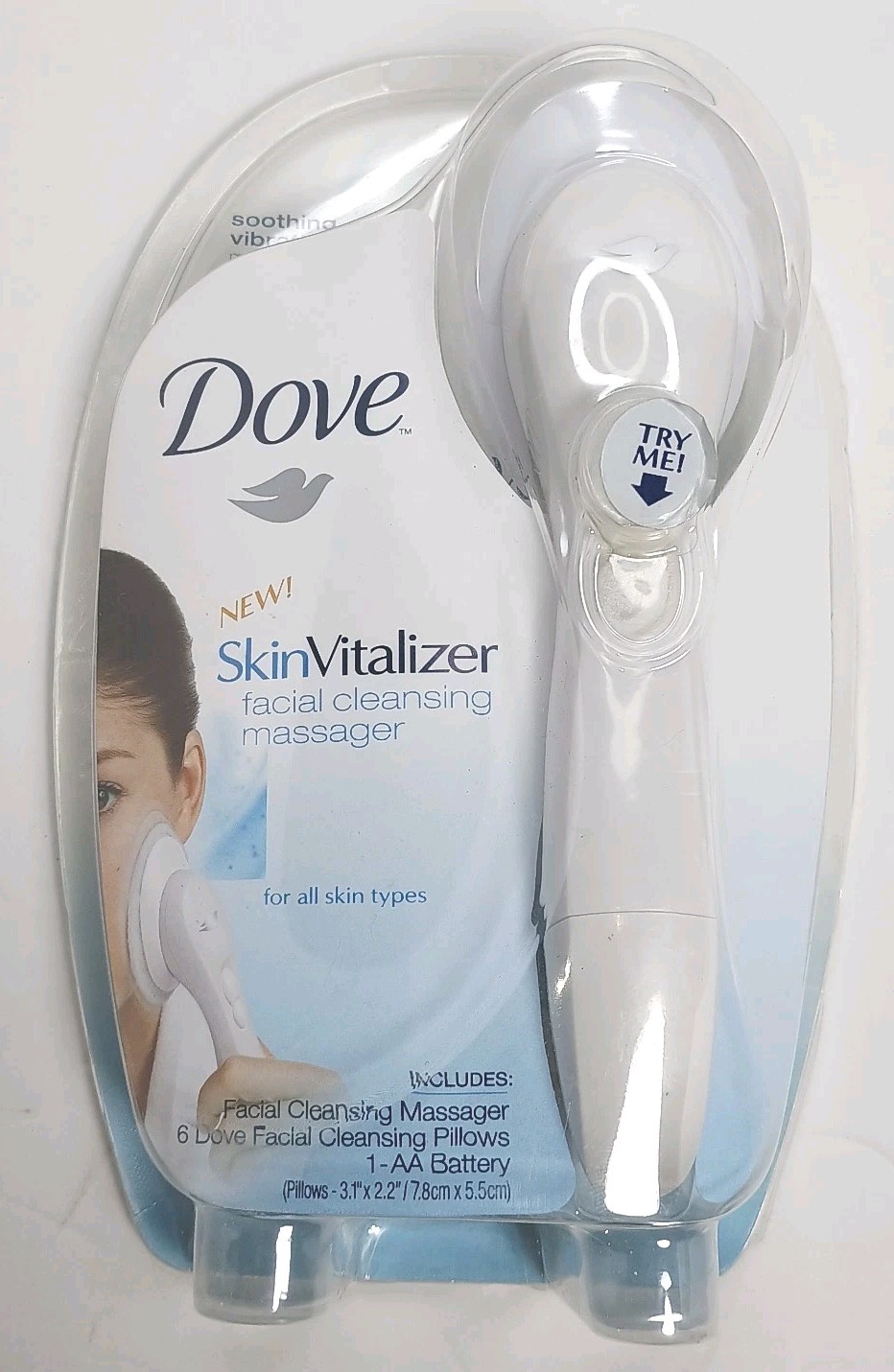 Dove Skin Vitalizer Facial Cleansing Massager (For All Skin Types) unopened
