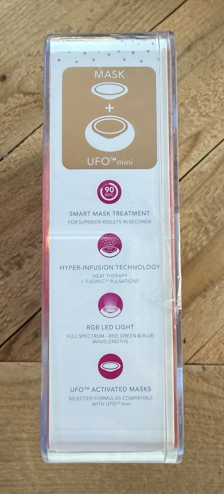 FOREO UFO Mini LED Thermo Smart Facial Mask Pink Fuchsia NEW SEALED