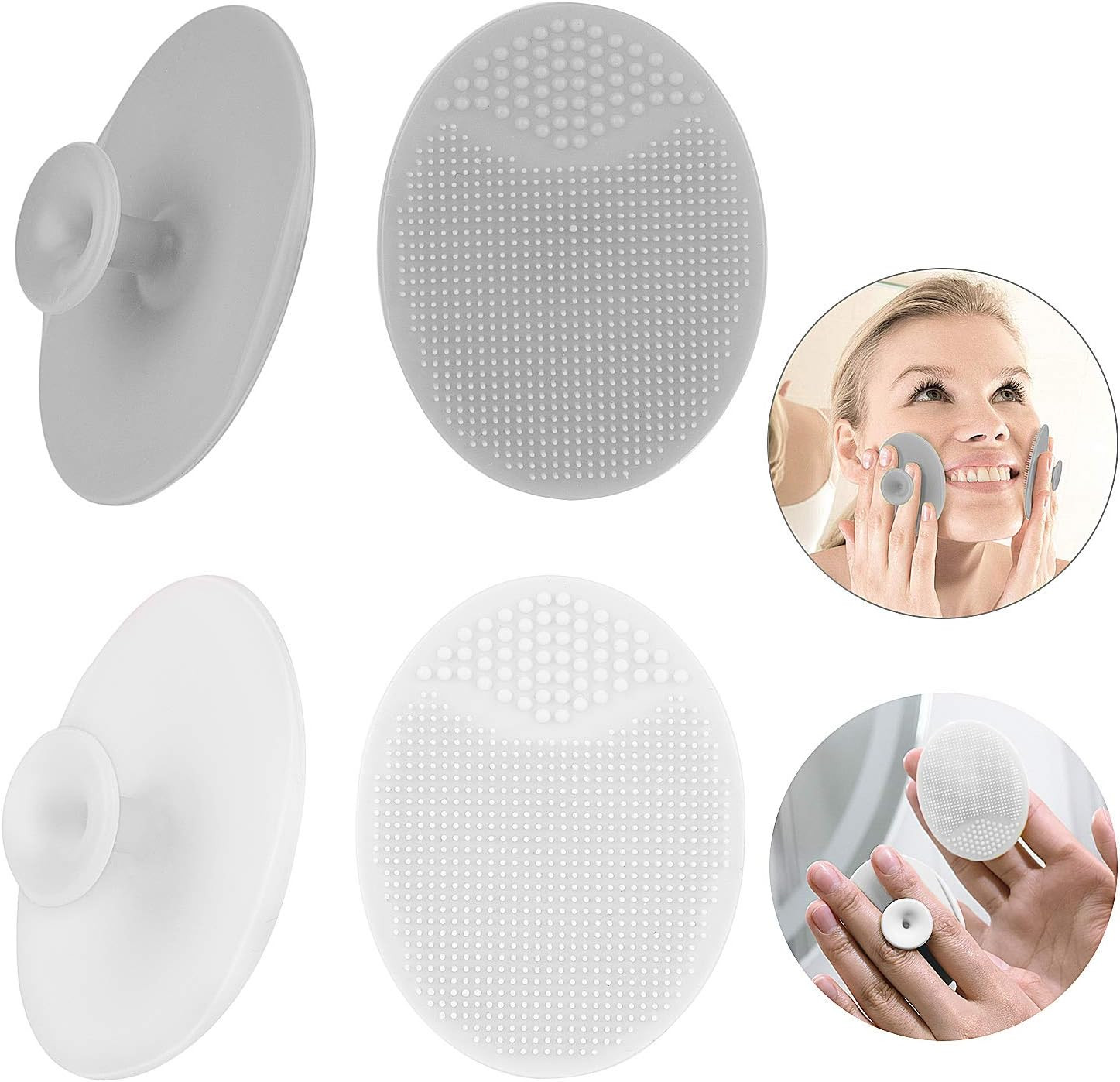 Silicone Face Scrubber Exfoliator Facial Cleansing Pads Precision Pore Cleansing