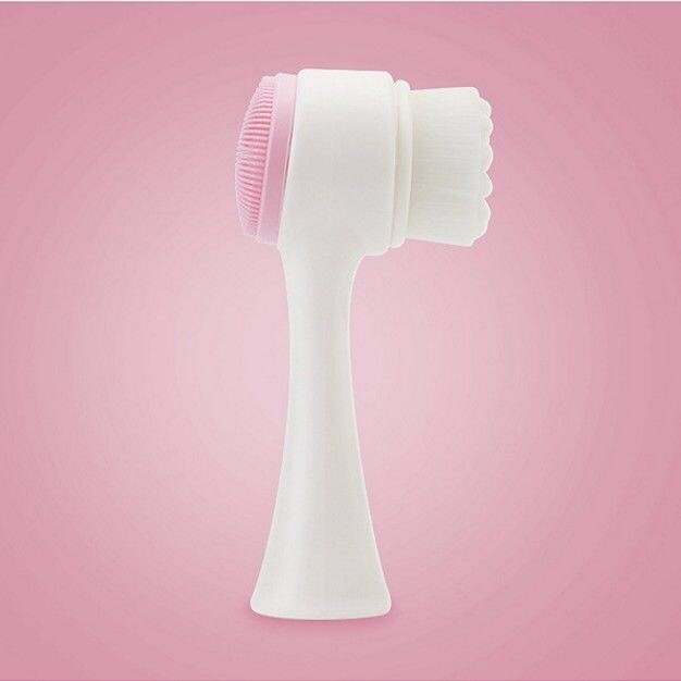 Silica Gel Facial Cleansing Brush Double Sided Blackhead Removing Brush