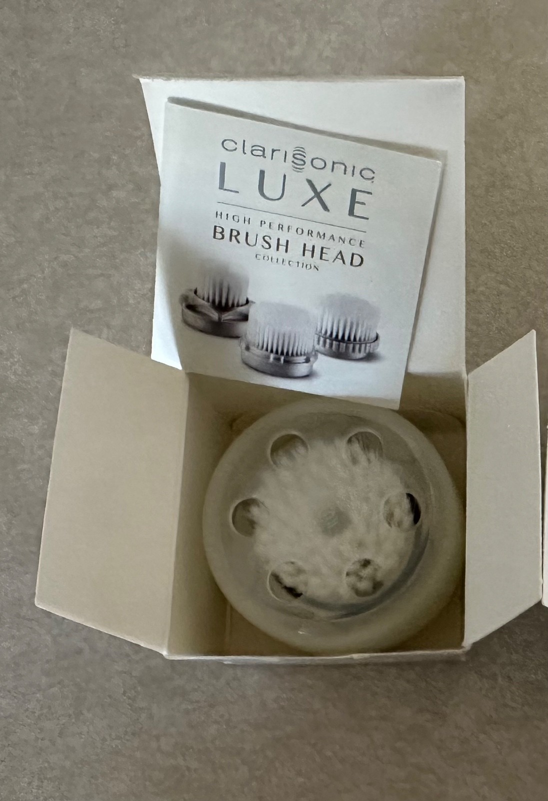 Clarisonic Luxe Cashmere Cleanse High Performance Facial Brush Head New