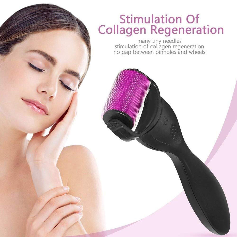 Derma Roller Titanium needles 3 in 1 set, Acne Scars Beard Hair Regrowth Therapy