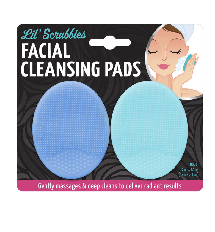 Lil’ Scrubbies -Facial Cleansing Pads -2ct.-Blue & Teal -NewSealed