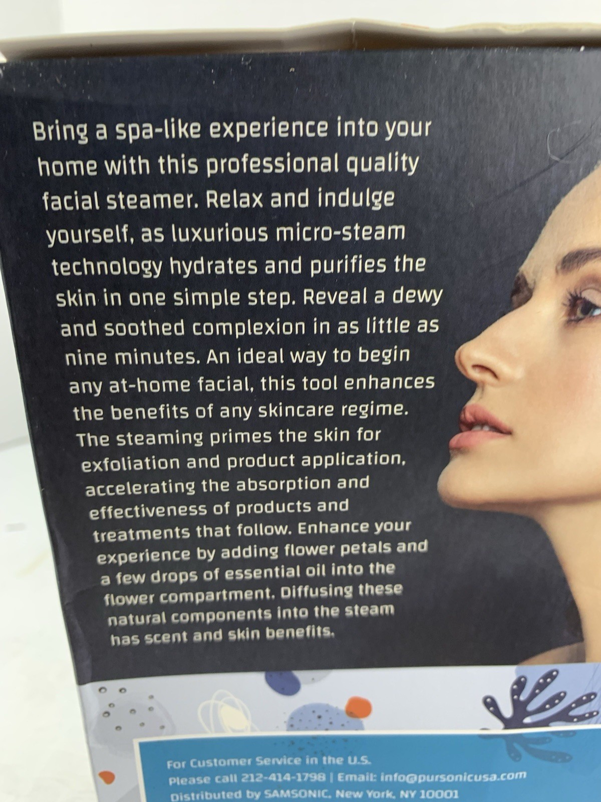 Pursonic Facial Steamer Moisturizer Anti-Acne Skin Clean, Refresh & Nourish NEW