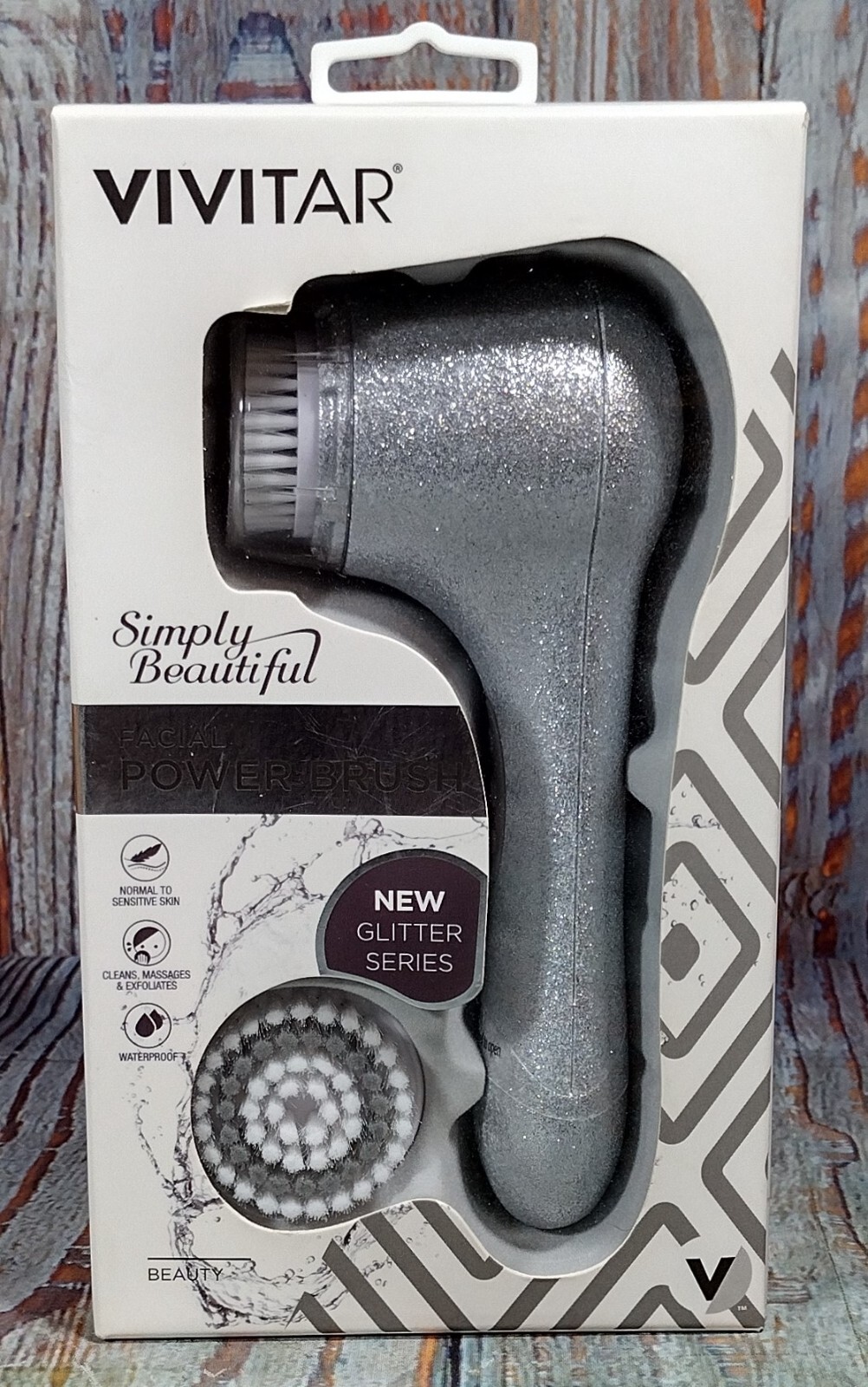 Vivitar Simply Beautiful Facial Power Brush – Glitter Series – BRAND NEW