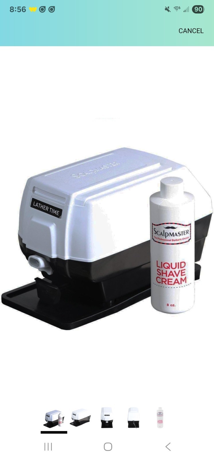SCALPMASTER. THE PROFESSIONAL BARBERS CHOICE- Professional Lather Time Machine