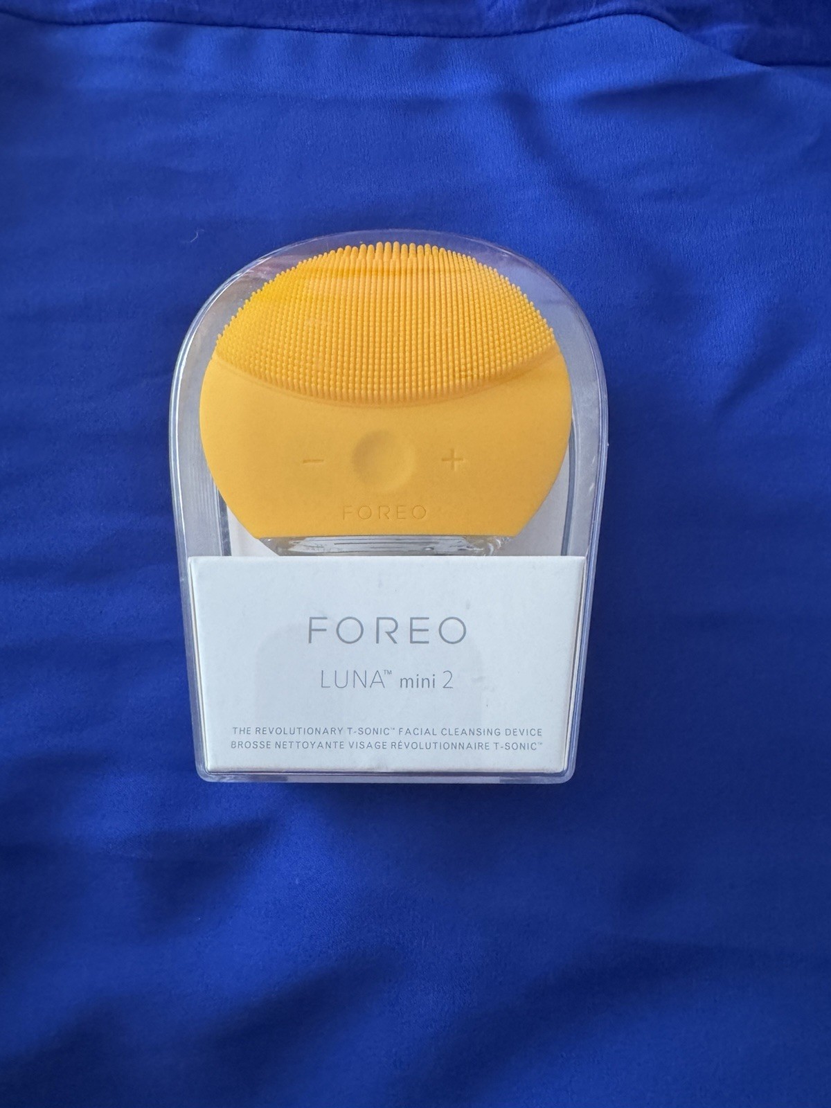 FOREO LUNA Mini 2 Facial Cleansing Brush Yellow Tested Working Silicone