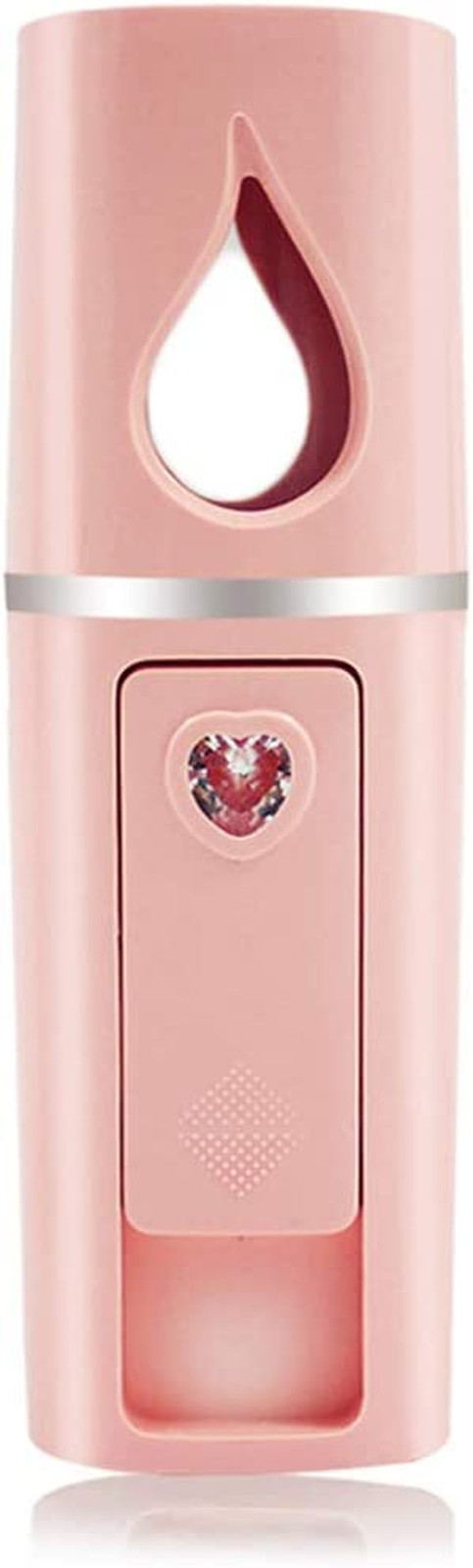 Portable Nano Facial Mister Mini Steamer with Mirror & 20Ml Tank for Eyelash
