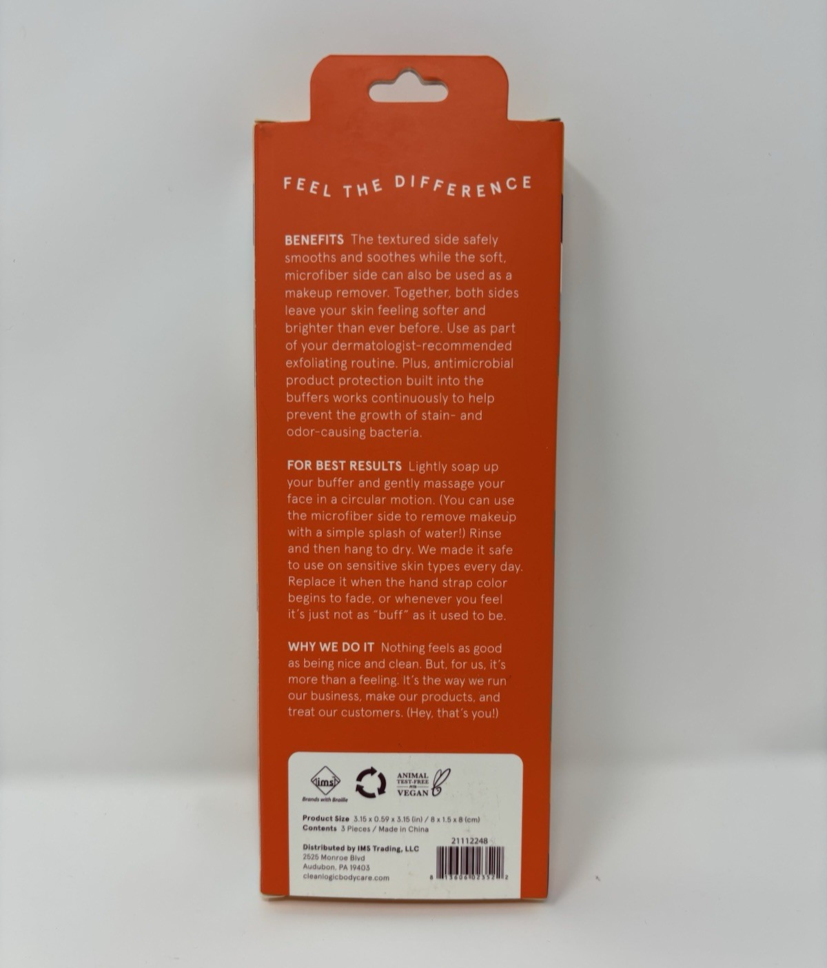 Cleanlogic Dual Texture Facial Buffers 3 Count Exfoliating Face Pads New