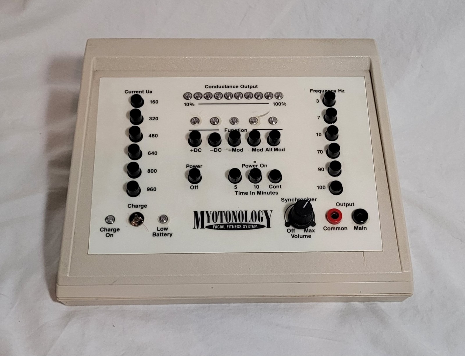 Myotonology Microcurrent Facial Fitness System Base Charger Port Damage UNTESTED