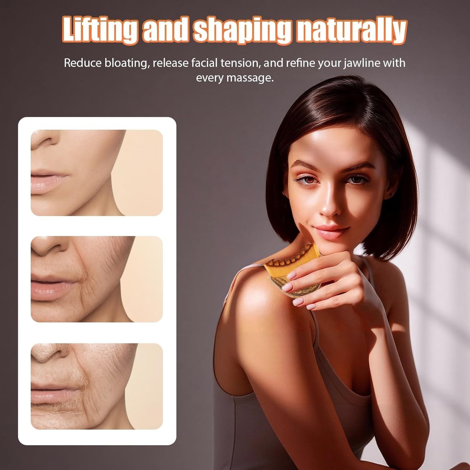 Face Slimming Massager – Lymphatic Brush for Jawline & Double Chin