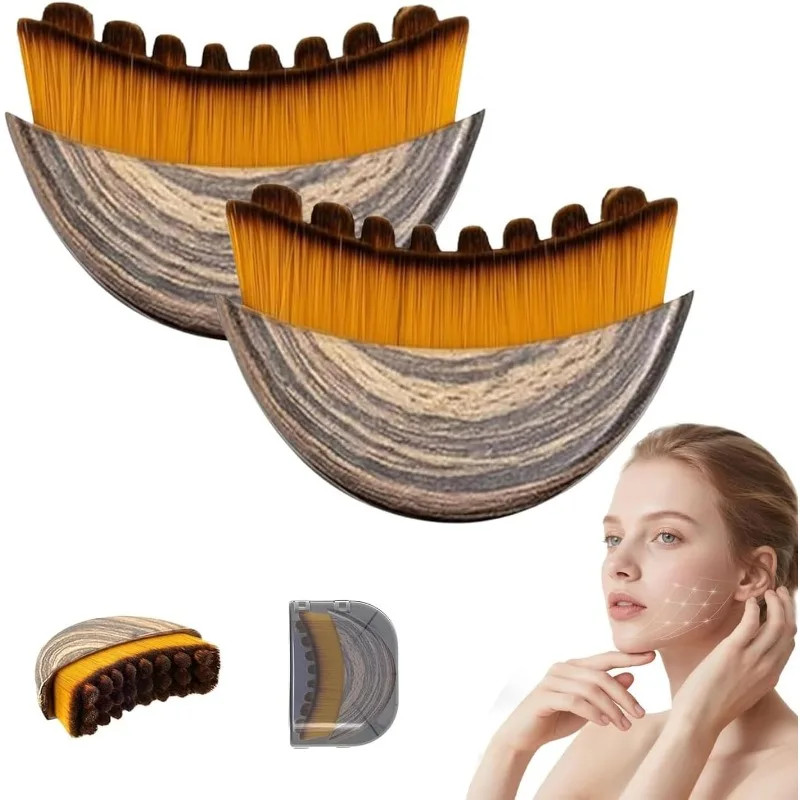 Multi-Functional Lymphatic Contour Facial Brush, Gua Sha Eye and Neck Care Brush