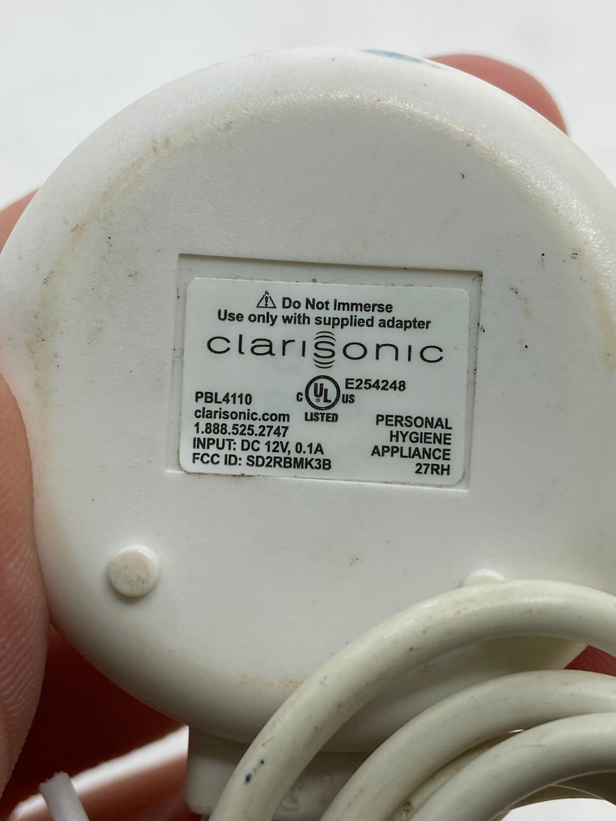 🐞 CLARISONIC PBL4180B w/ PBL 3100-479 Power Adapter Charger Base Works EUC