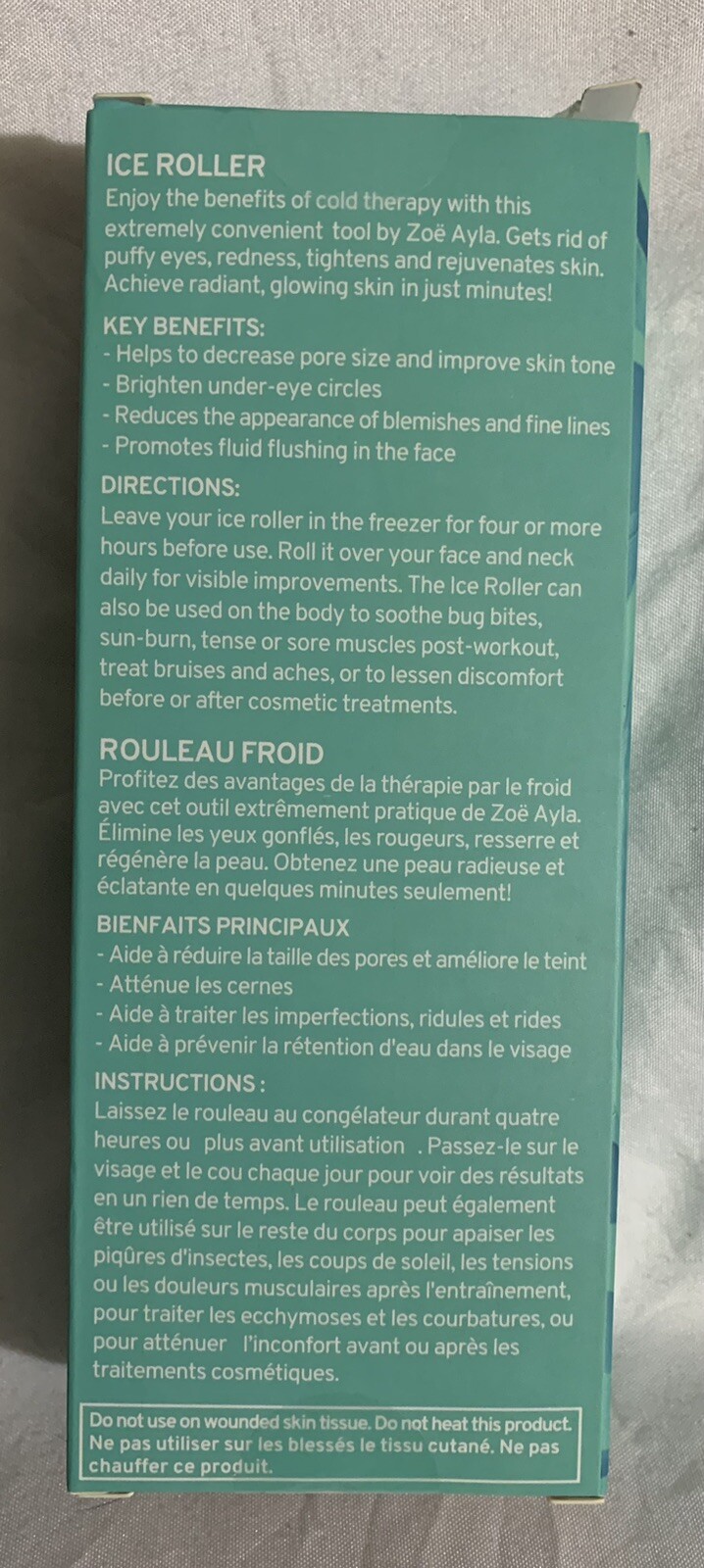 Zoe Ayla Face and Body ICE ROLLER