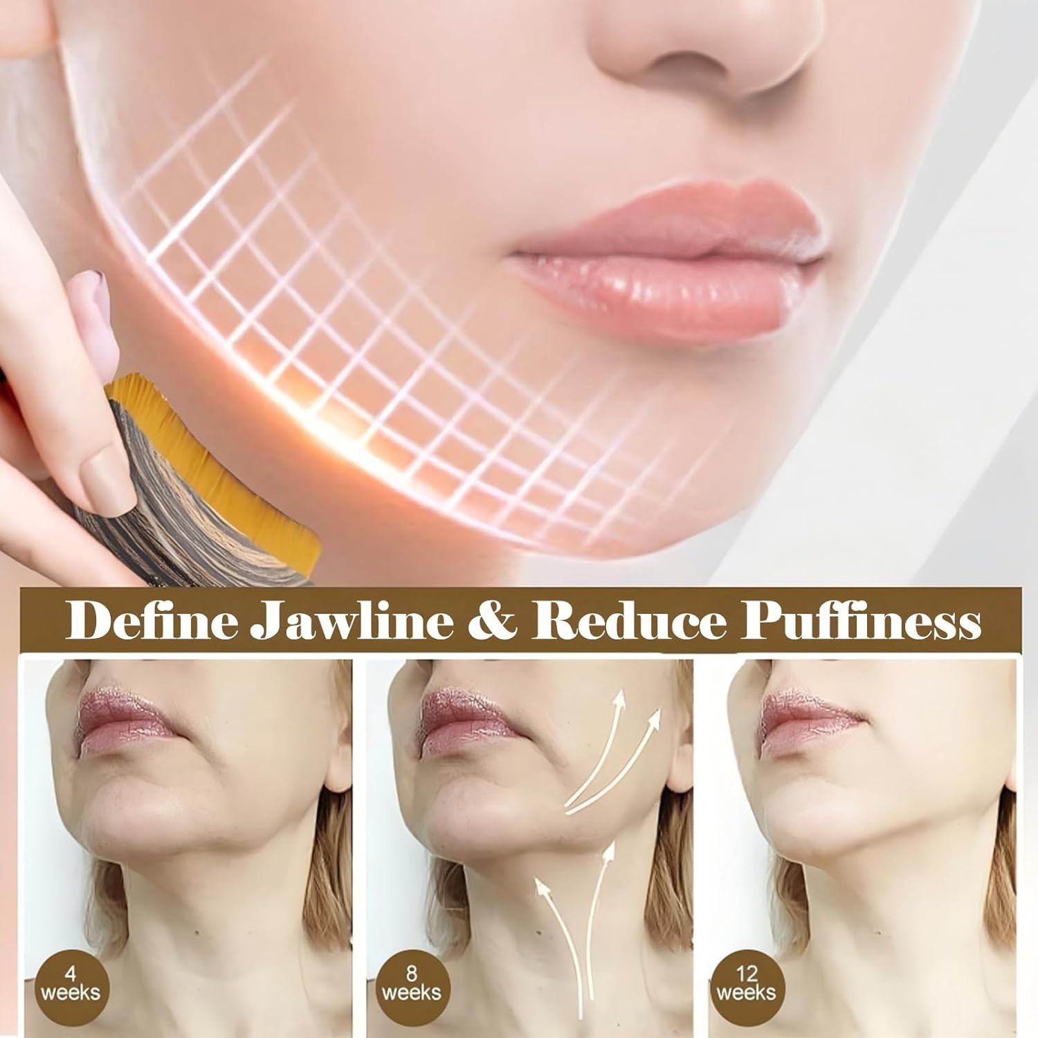 2 PCS Lymphatic Contour Face Brush, Lymphatic Drainage Massager, Ergonomic Face