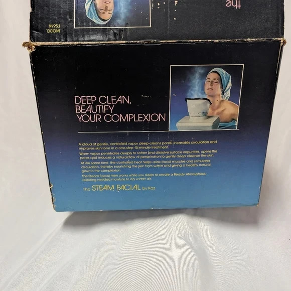 Vtg The Steam Facial by Kaz Pore Cleansing Facial Steamer & Room Humidifier Work