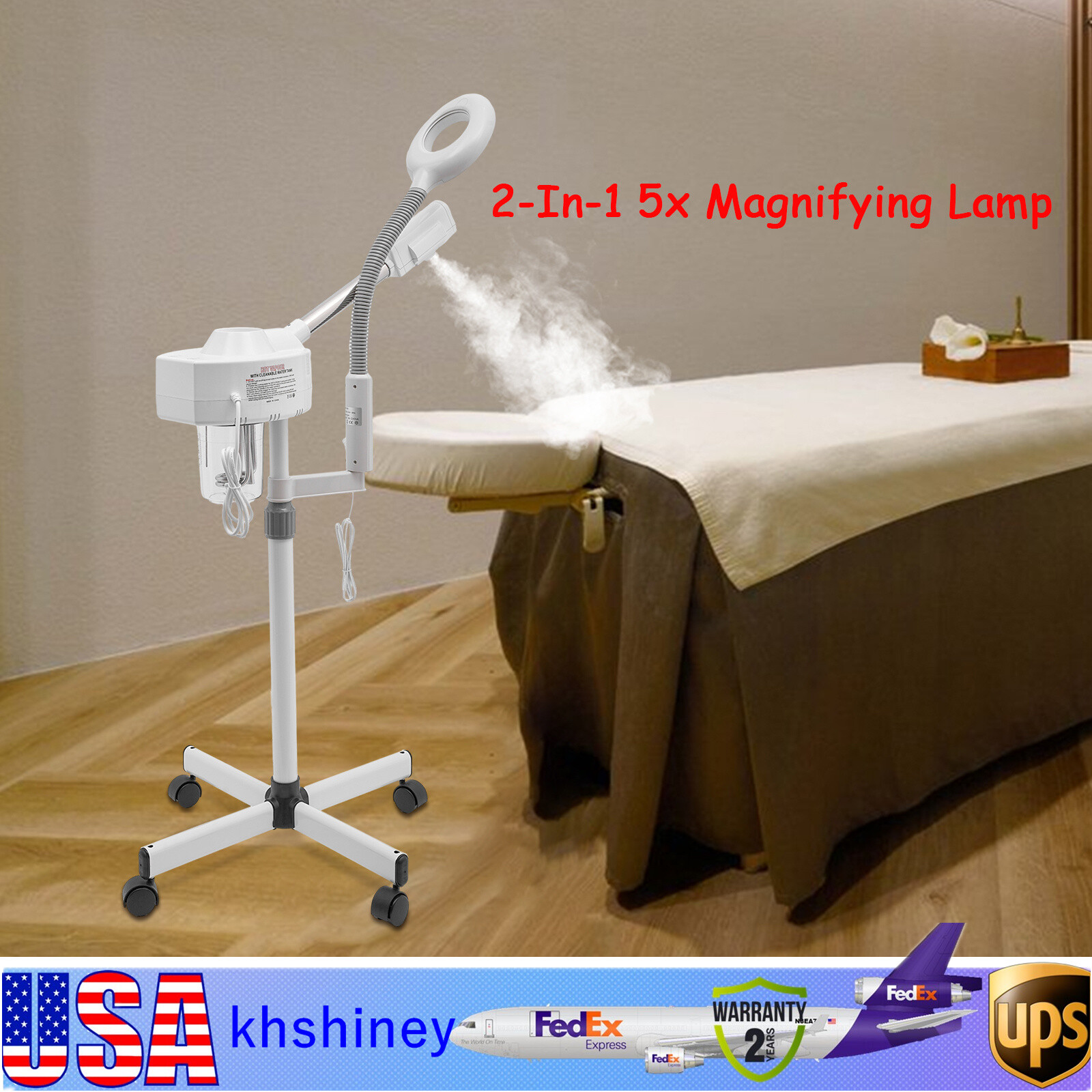2in1 Facial Steamer 800W Adjustable Facial Steamer Facial Steamer For Skin Care