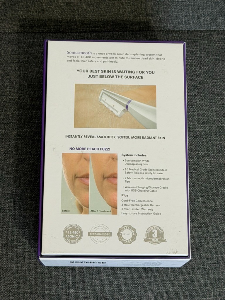Michael Todd Beauty Sonicsmooth Pro+ Sonic Dermaplaning System – Color White