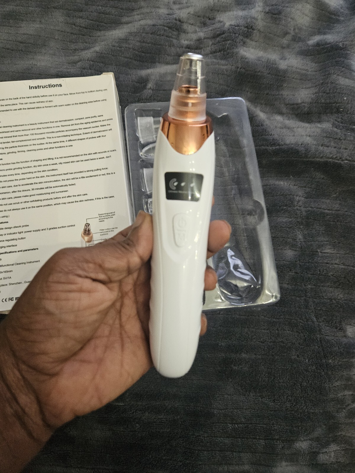 Multifunctional Cleaning Instrument Dermabrasion Acne/Dirt Removal