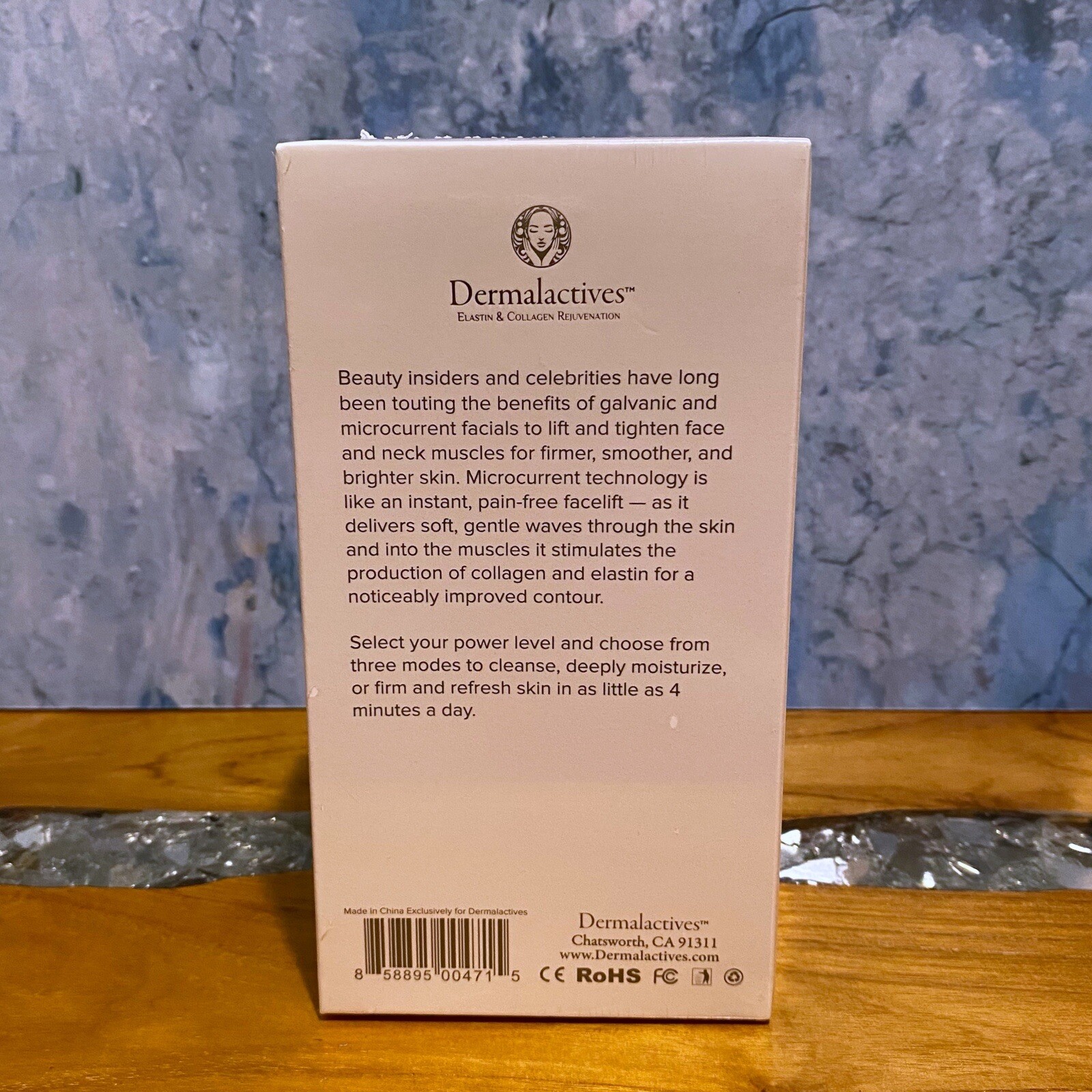 Dermalactives Microcurrent Facial Toning Device Elastin & Collagen Rejuvenation