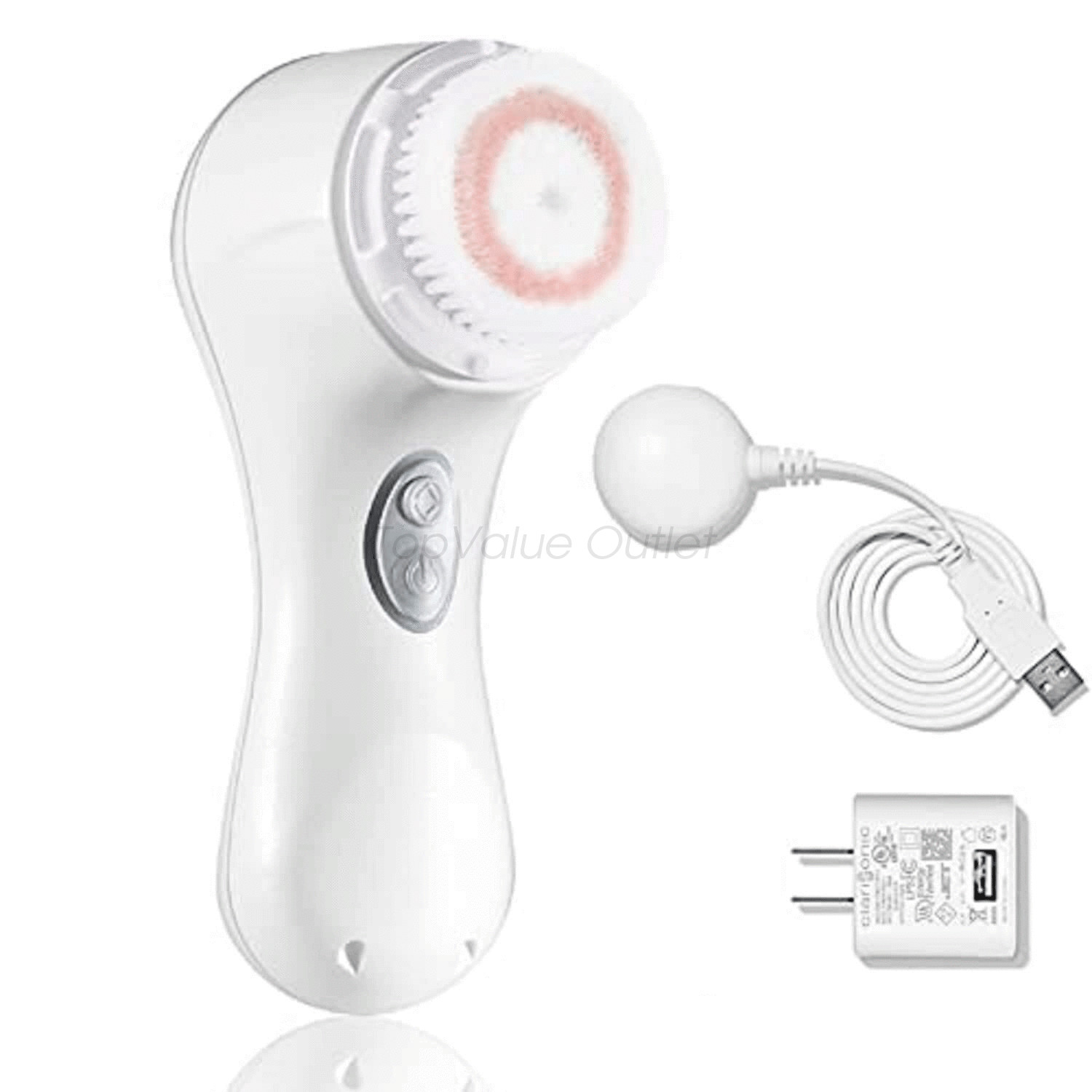 2 Speeds White/ Pink Clarisonic Mia 2 Sonic Facial Skin Cleansing Brush System