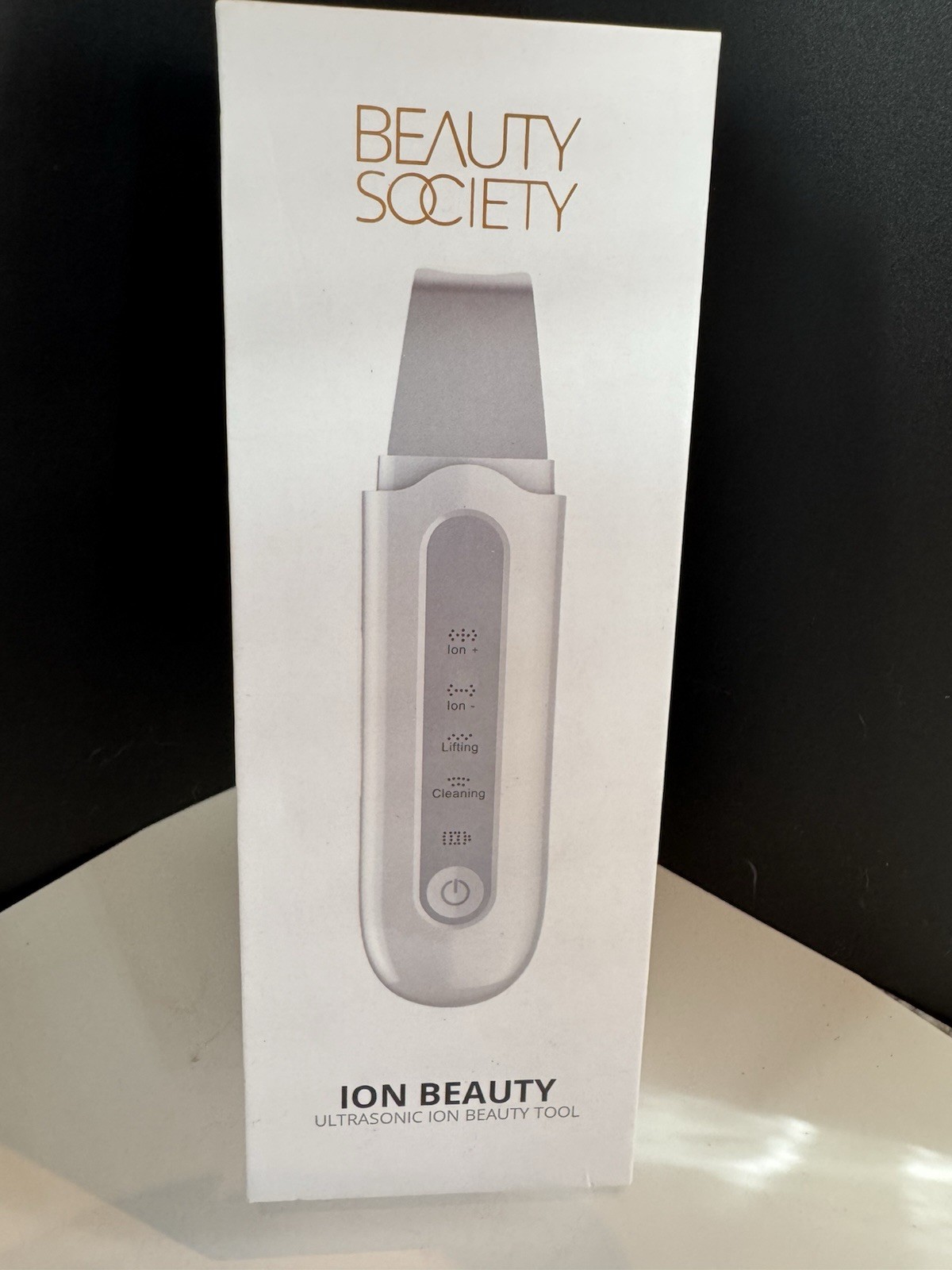 Beauty Society Ion Beauty Ultrasonic Ion Tool, Deep Cleansing, White