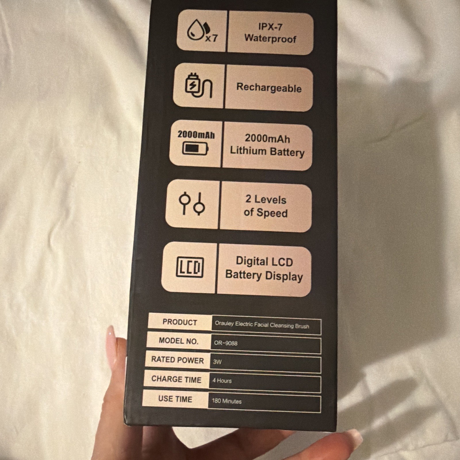 Orauley OR-9088 4-in-1 Electric Facial Cleansing Brush Rechargeable Waterproof