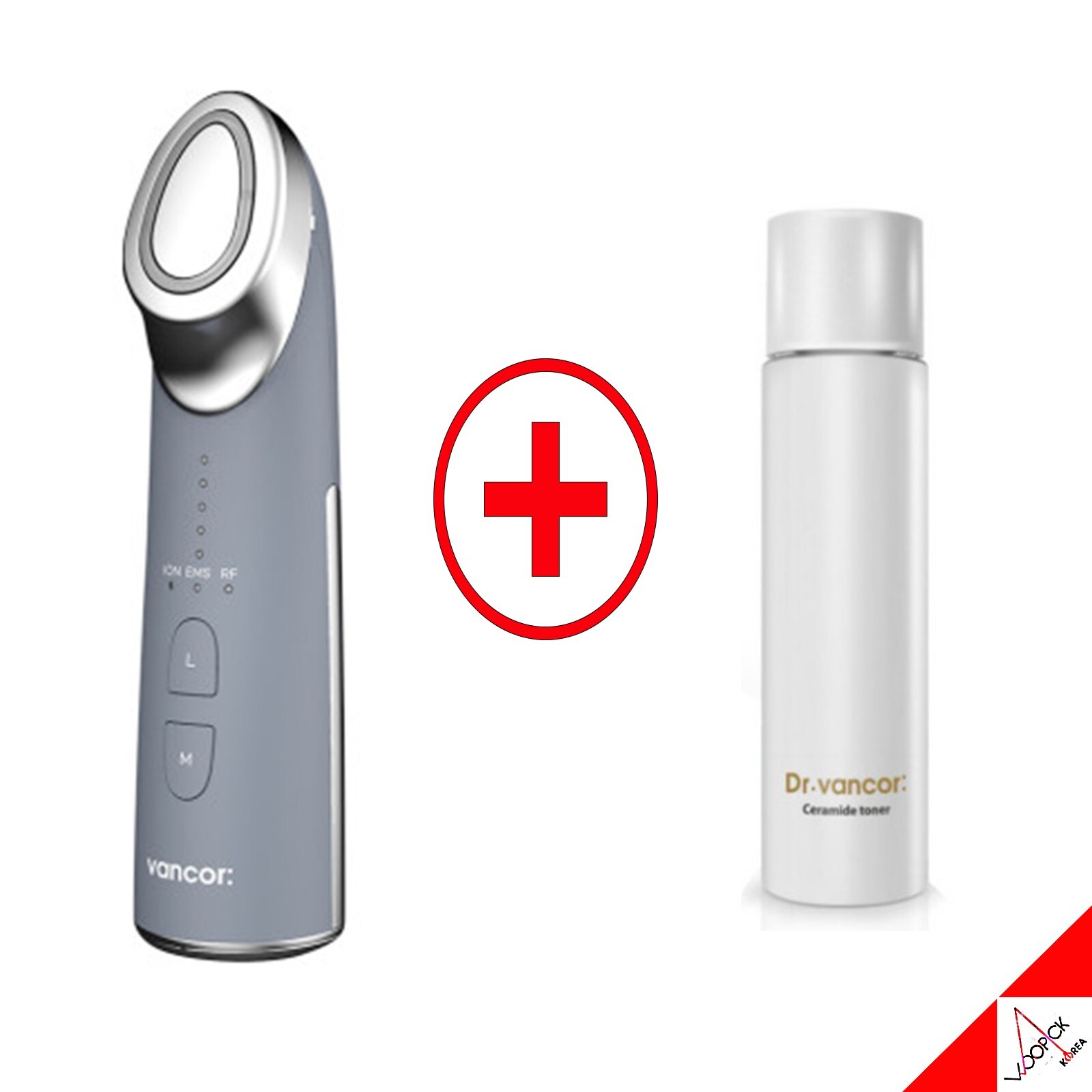 Vancor LILIHEAL High-Frequency RF Facial Massager Device + Creamide Toner 150ml